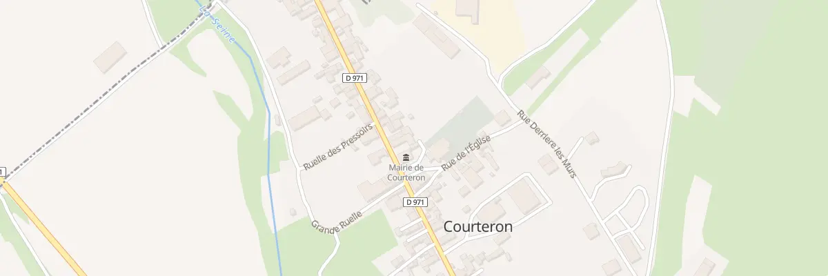 Plan du 31 Gr Grande Rue Cd 971 à Courteron