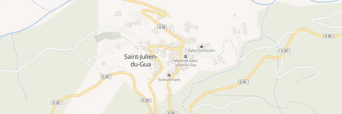 Plan du 5052 Le Village à Saint-Julien-du-Gua
