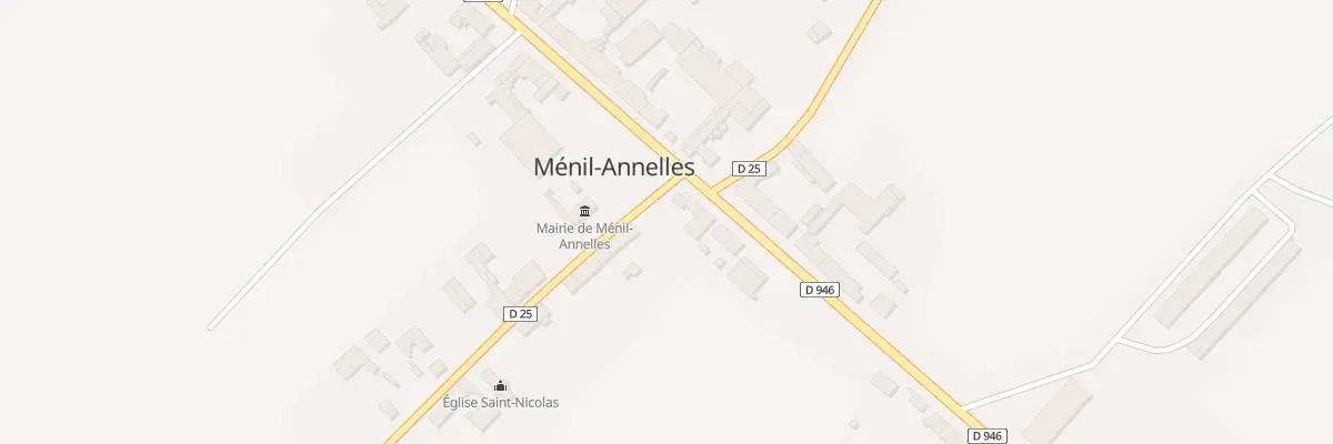 Plan du 1 Rue Eugène Thiéry à Ménil-Annelles