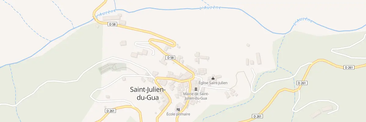 Plan du 5012 Le Village à Saint-Julien-du-Gua