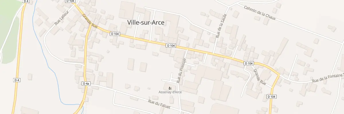 Plan du 29 Gr Grande Rue à Ville-sur-Arce