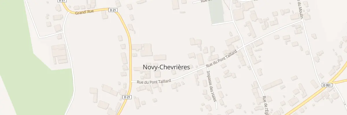 Plan du 1 Rue du Pont Taillard à Novy-Chevrières