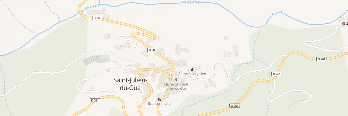 Plan du 5016 Le Village à Saint-Julien-du-Gua