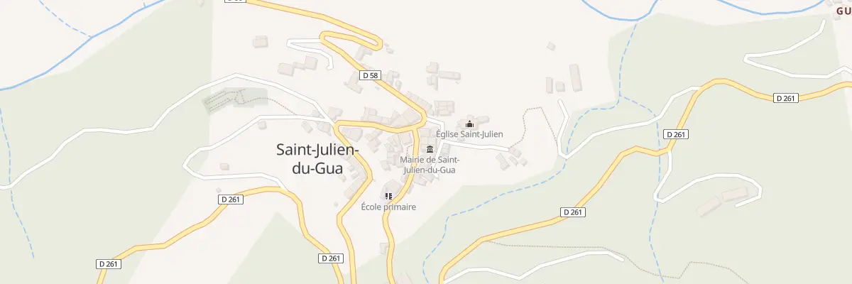 Plan du 5166 Le Village à Saint-Julien-du-Gua