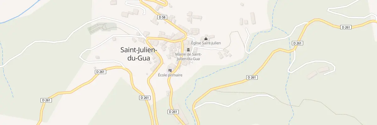 Plan du 5220 Le Village à Saint-Julien-du-Gua