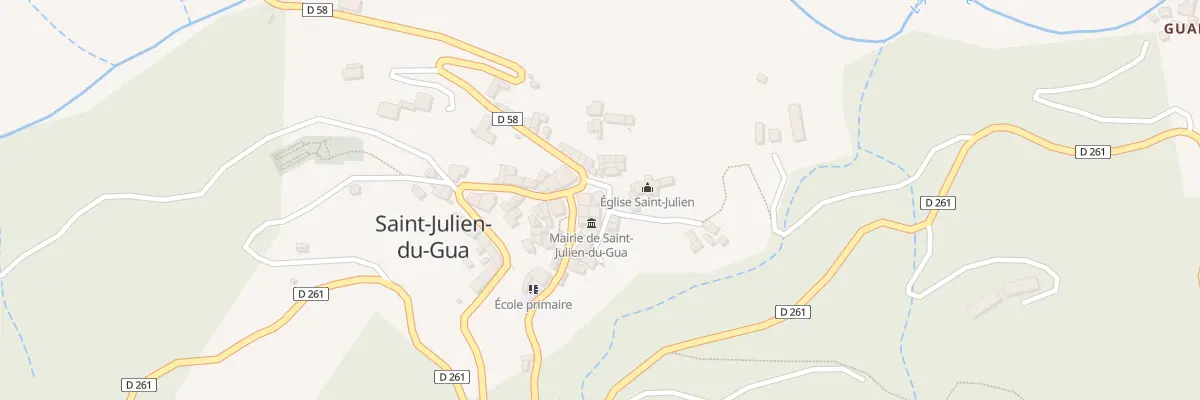 Plan du 5033 Le Village à Saint-Julien-du-Gua