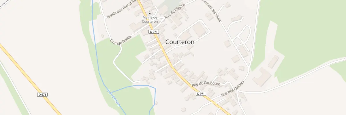 Plan du 45 Gr Grande Rue Cd 971 à Courteron