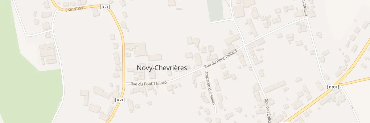 Plan du 3 Rue du Pont Taillard à Novy-Chevrières