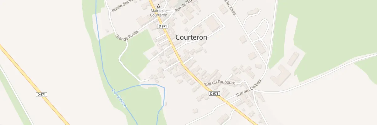 Plan du 47 Gr Grande Rue Cd 971 à Courteron