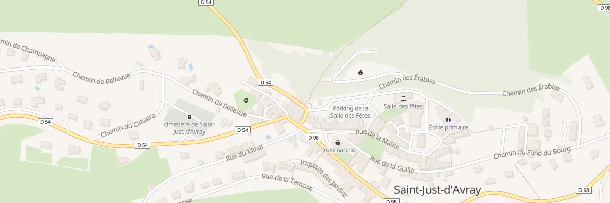 Plan du 34 Rte de Grandris à Saint-Just-d’Avray