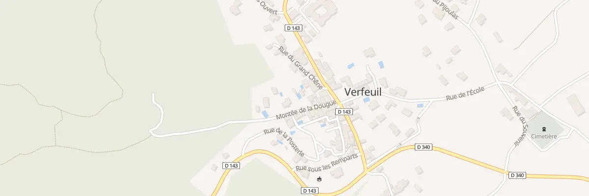 Plan du 5020 Pas Ouvert à Verfeuil