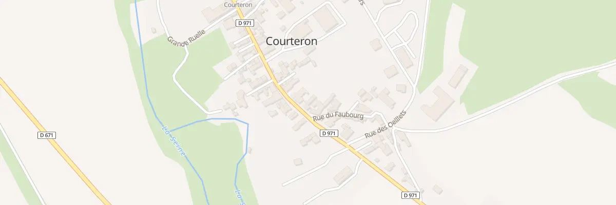 Plan du 53 Gr Grande Rue Cd 971 à Courteron
