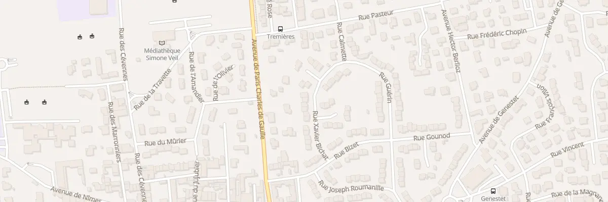 Plan du 16 Rue Xavier Bichat à Marguerittes