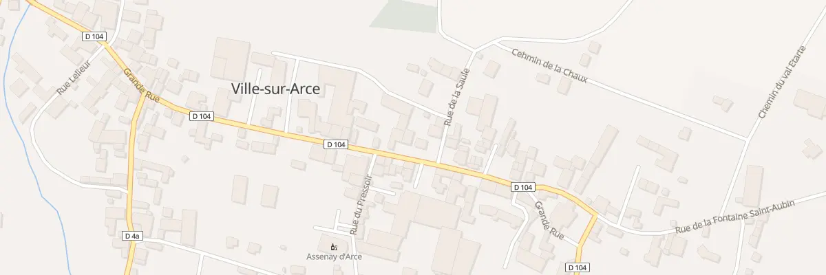 Plan du 14 Gr Grande Rue à Ville-sur-Arce