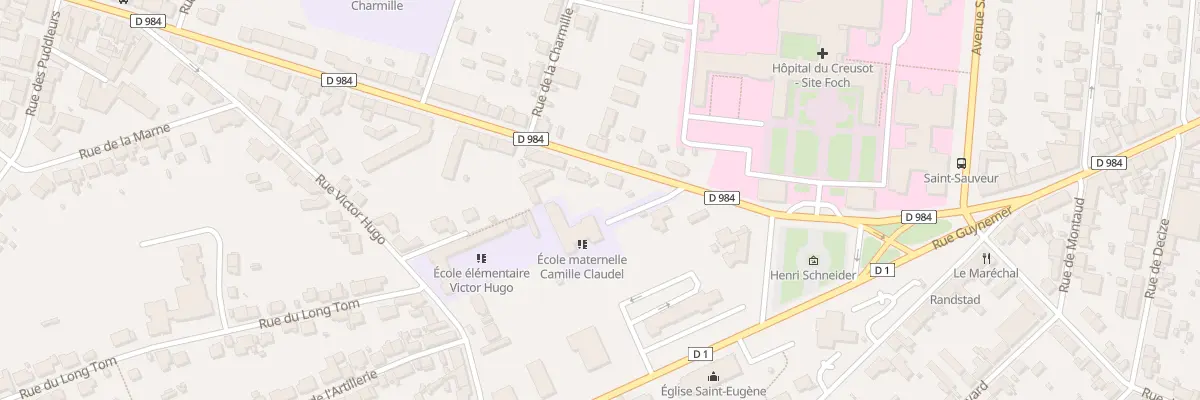 Plan du 164 Rue Maréchal Foch au Creusot