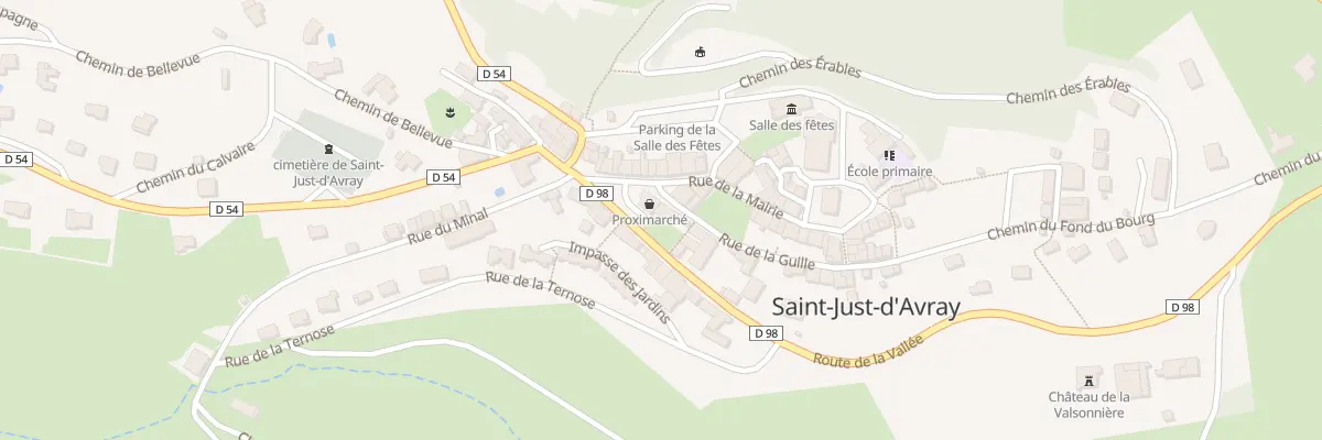 Plan du 16 Rue de la Guille à Saint-Just-d’Avray