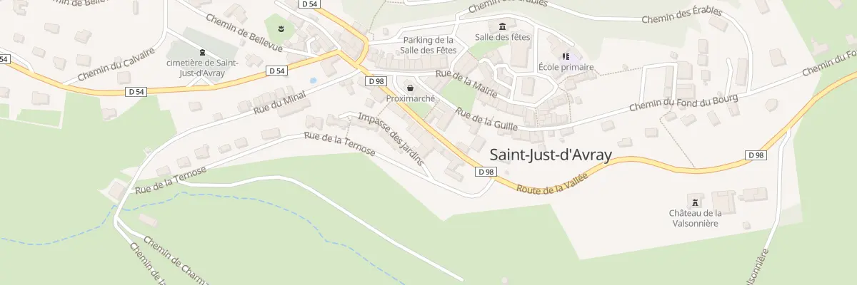 Plan du 128 Rte de la Vallée à Saint-Just-d’Avray
