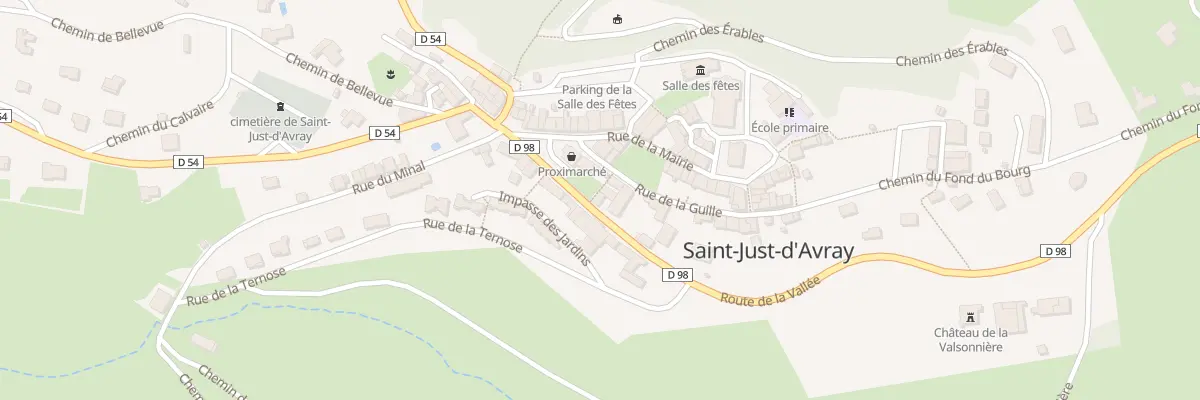 Plan du 99 Rte de la Vallée à Saint-Just-d’Avray