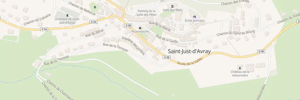 Plan du 134 Rte de la Vallée à Saint-Just-d’Avray