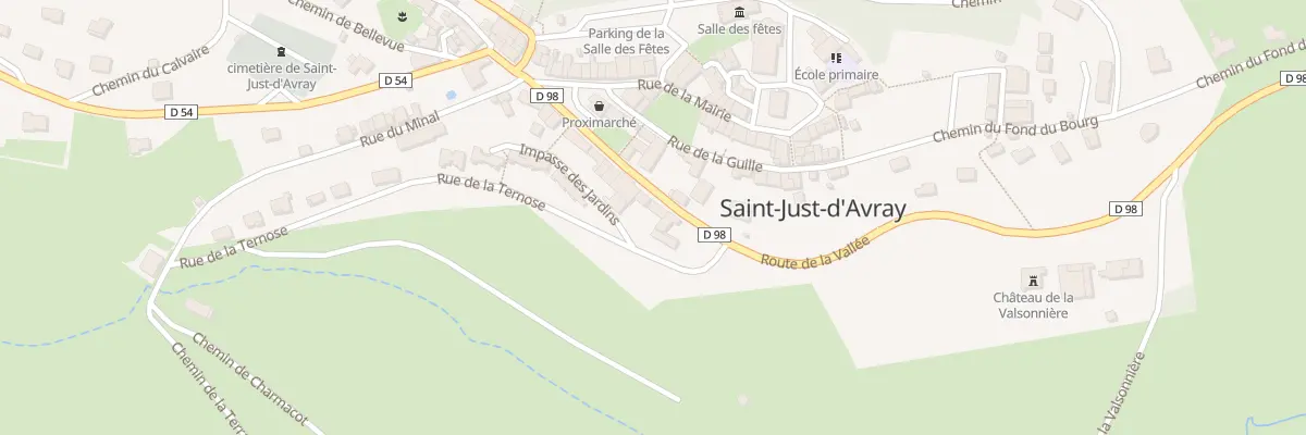 Plan du 144 Rte de la Vallée à Saint-Just-d’Avray