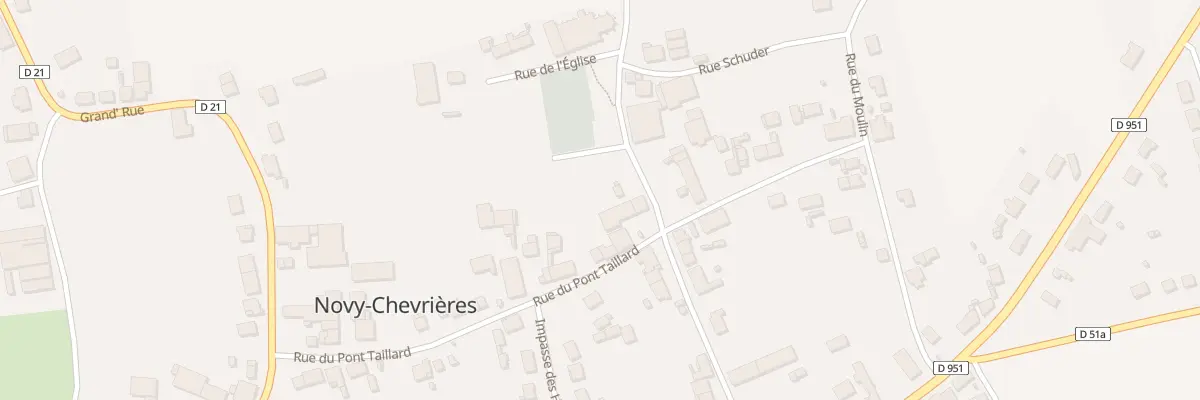 Plan du 13 Rue du Pont Taillard à Novy-Chevrières