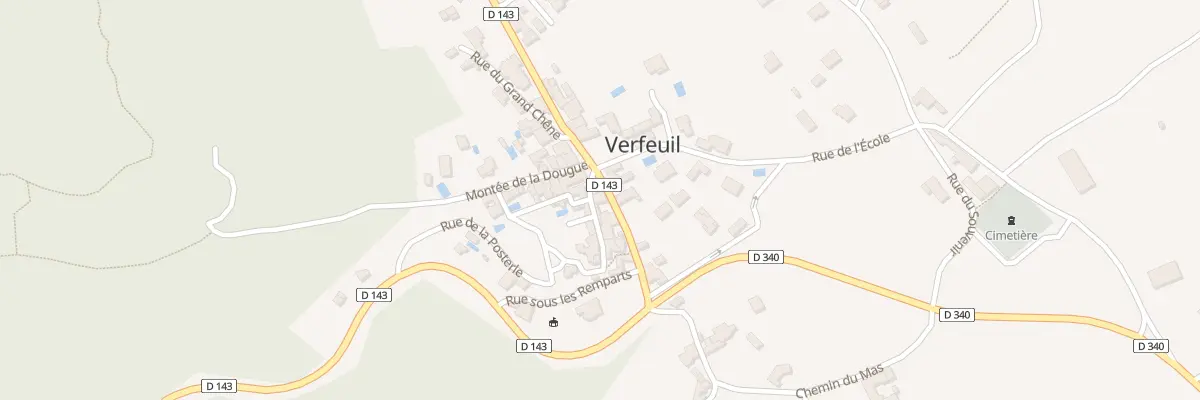 Plan du 5040 Le Village à Verfeuil