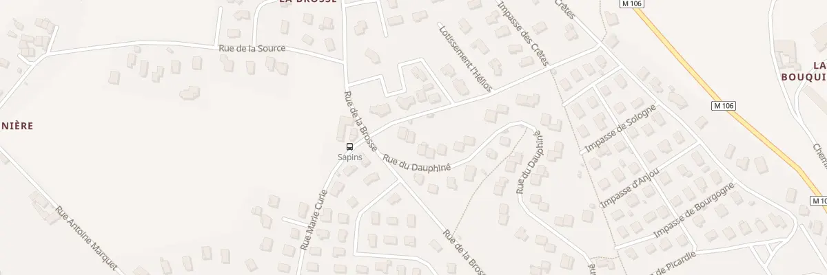 Plan du 62 Rue du Dauphiné à Sorbiers