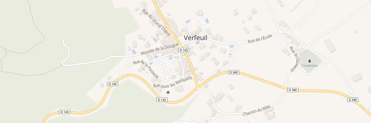 Plan du 5043 Le Village à Verfeuil