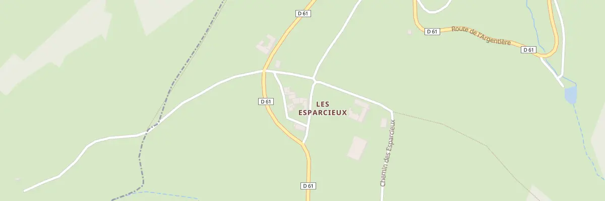 Plan du 55 Che des Esparcieux à Aveize
