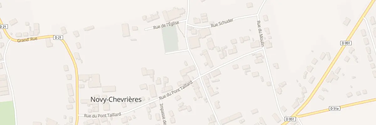 Plan du 15 Rue du Pont Taillard à Novy-Chevrières