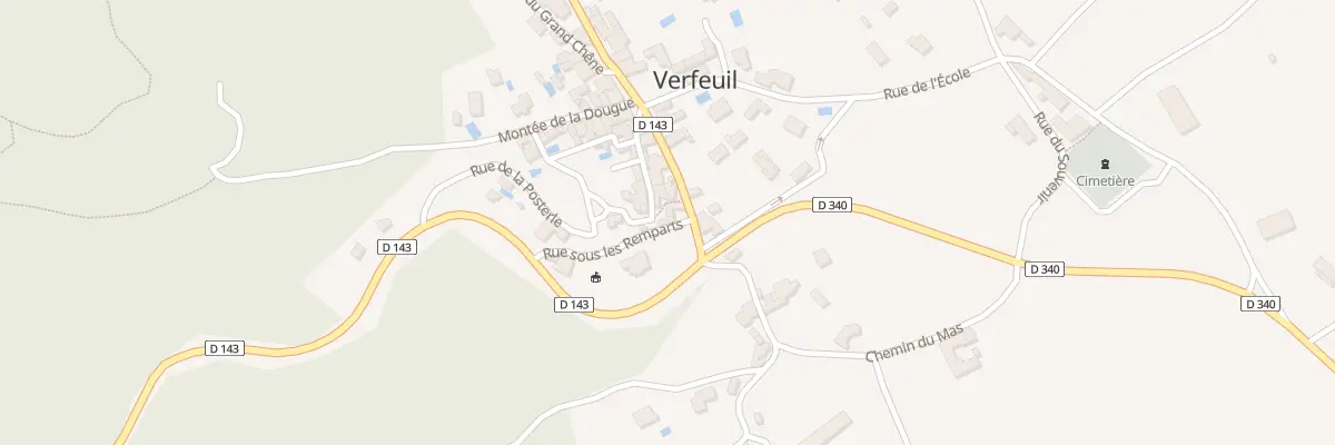 Plan du 5045 Le Village à Verfeuil