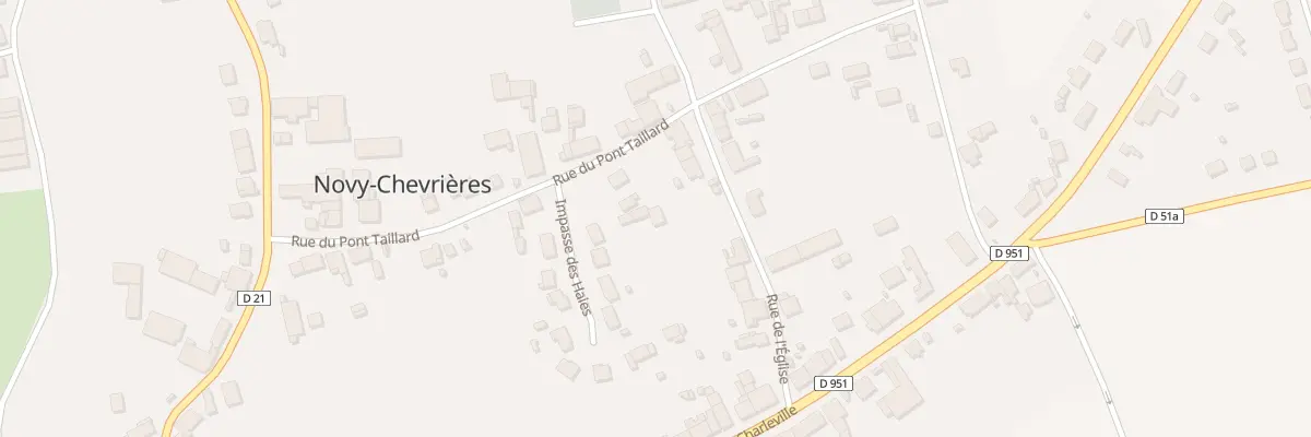 Plan du 20 Rue du Pont Taillard à Novy-Chevrières
