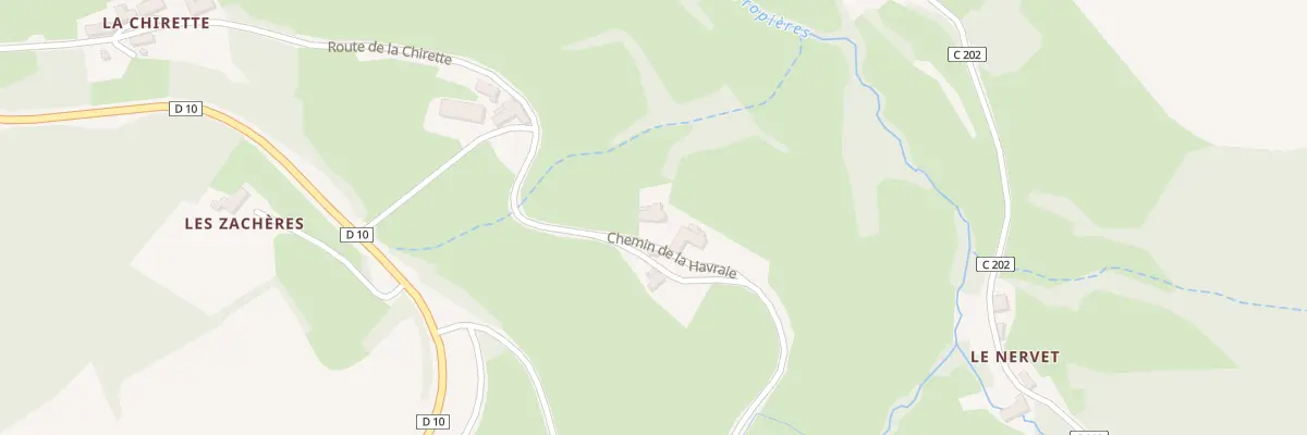 Plan du 35 Che de la Havraie à Propières