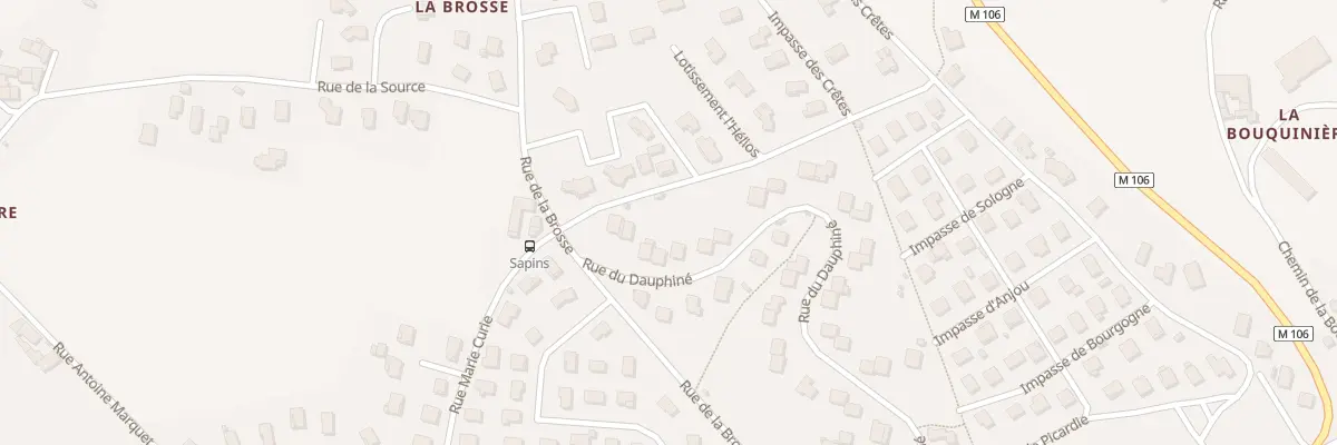 Plan du 58 Rue du Dauphiné à Sorbiers