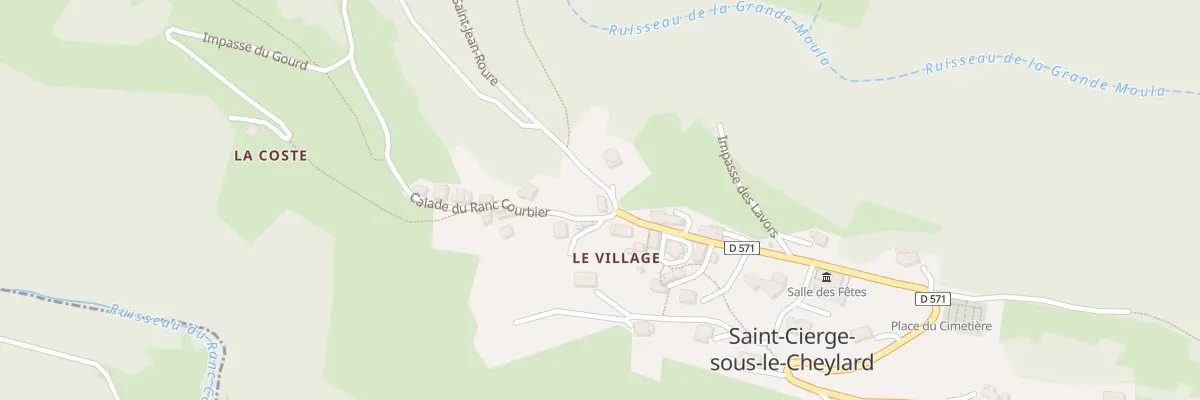Plan du 10 Call Calade du Ranc Courbier à Saint-Cierge-sous-le-Cheylard
