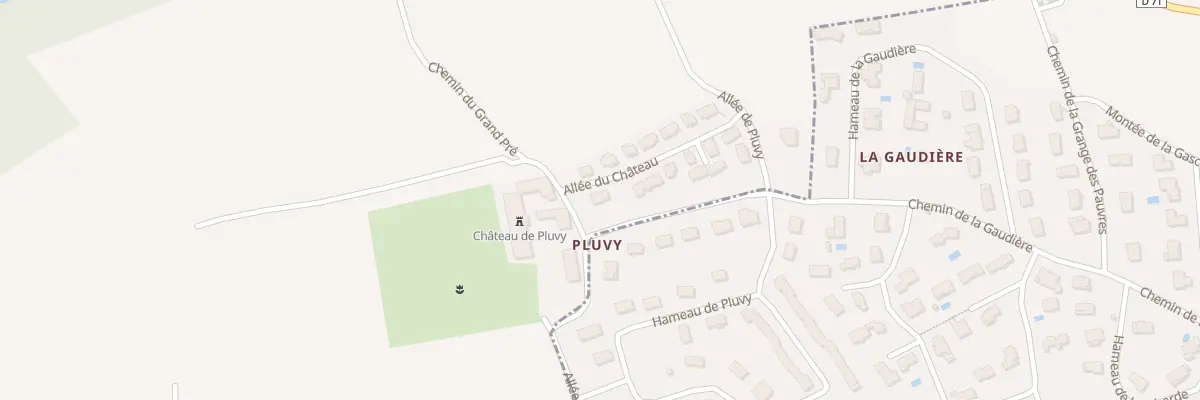Plan du 778 All de Pluvy à Pomeys