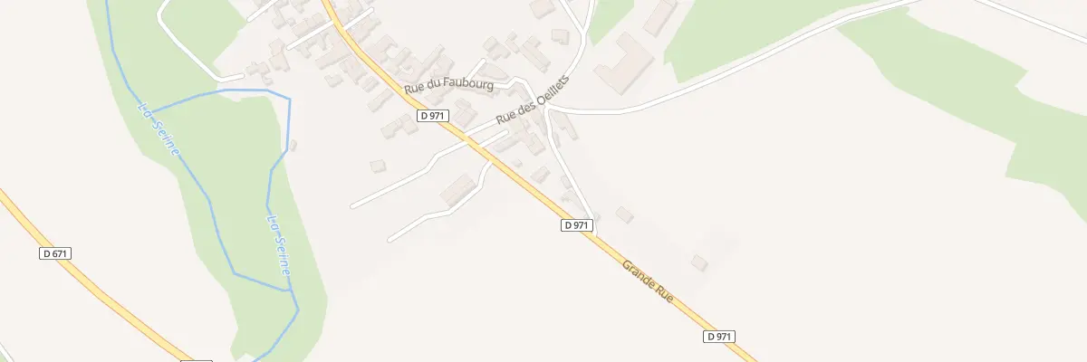 Plan du 69 Gr Grande Rue Cd 971 à Courteron
