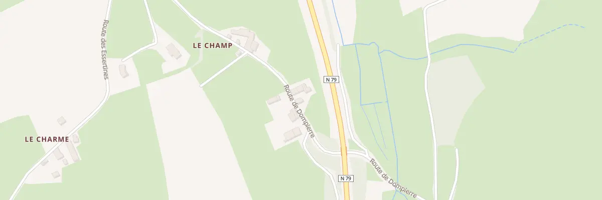 Plan du 619 Rte de Dompierre à Verosvres