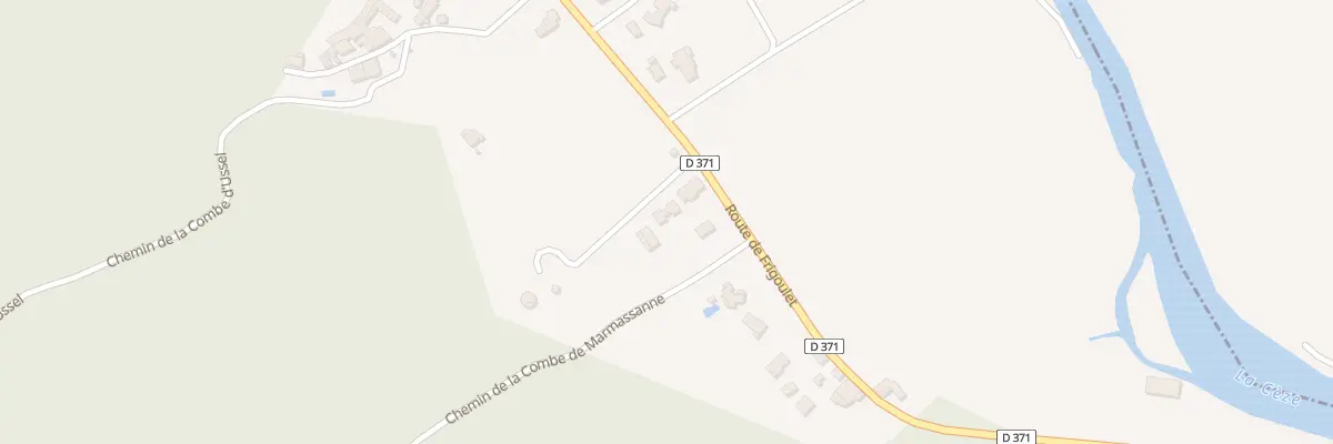 Plan du 5627F Rte de Frigoulet à Goudargues