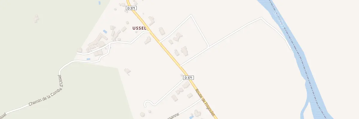 Plan du 5291B Ussel à Goudargues