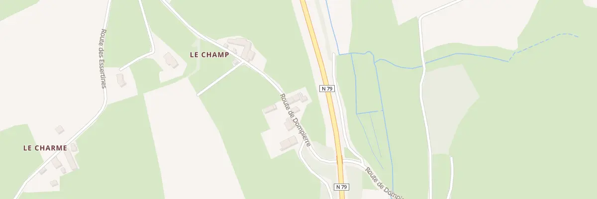 Plan du 627 Rte de Dompierre à Verosvres