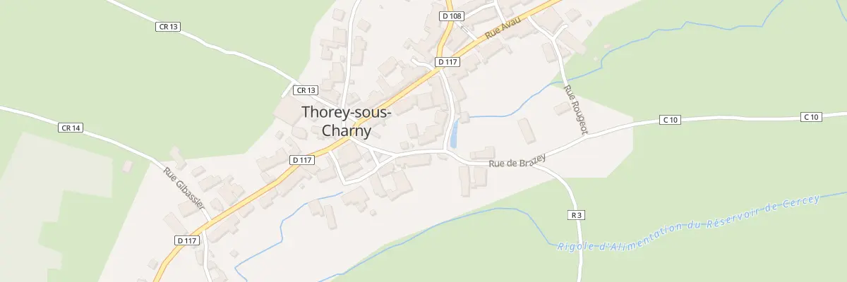 Plan du 1 Rue Saunois à Thorey-sous-Charny