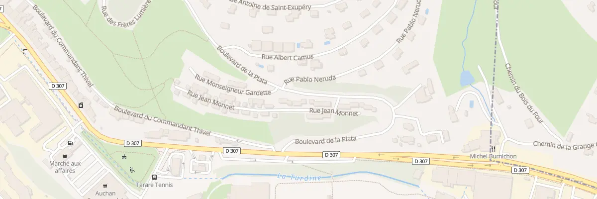 Plan du 2 Rue JEAN MONNET à Tarare