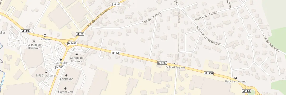 Plan du 37 Rue de la Vaure à Sorbiers