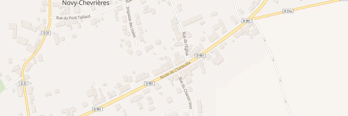 Plan du 45 Rte de Charleville à Novy-Chevrières