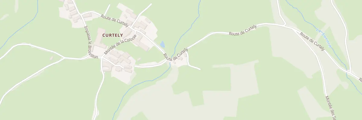 Plan du 1925 Rte de Curtely à Saint-Bonnet-des-Bruyères