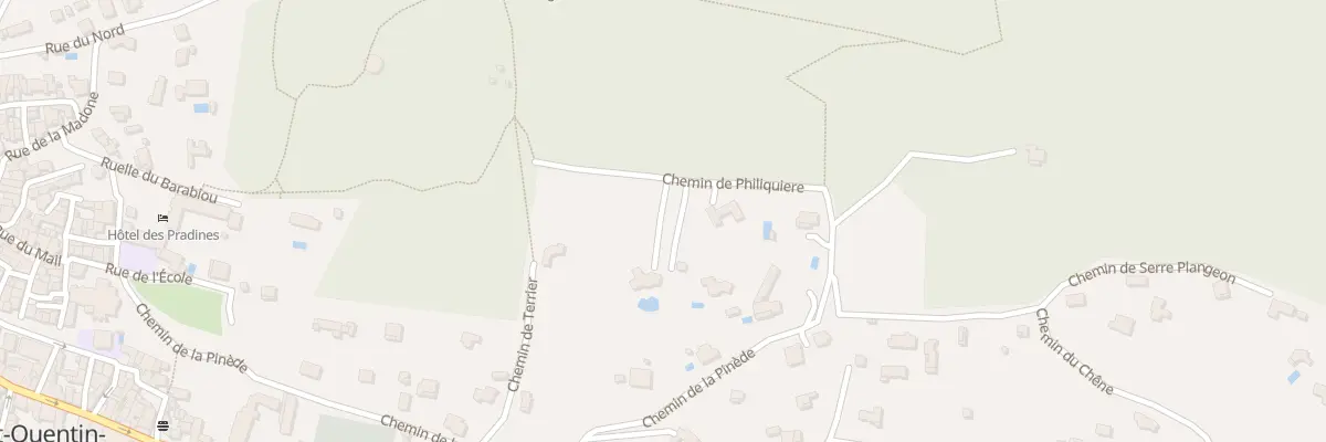 Plan du 6029 Che de Philiquière à Saint-Quentin-la-Poterie