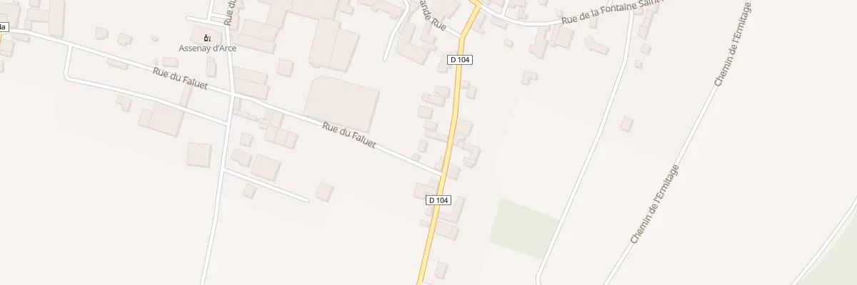 Plan du 12 Rue Francois Jacquelin à Ville-sur-Arce