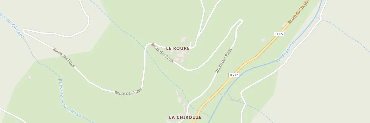 Plan du 5055 Le Roure et La Fauritte à Saint-Christol