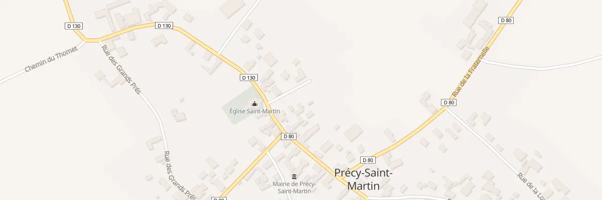 Plan du 23 Rue Saint Martin à Précy-Saint-Martin